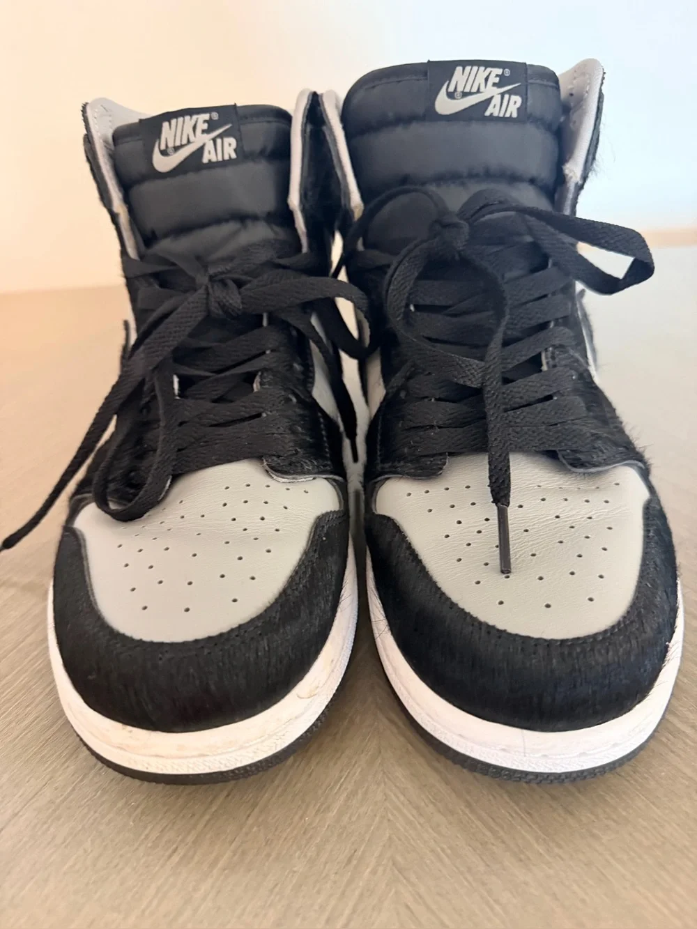 Nike Air Jordan 1 High Black and Grey Sneakers